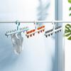 [Hedou Y] fuerte organizador de pinzas para calcetines, estante de almacenamiento de plástico anti-enredos, pinza para pantalones, pinza para ropa a prueba de viento, estante para calcetines