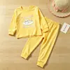 Nuevo conjunto de ropa interior para niños otoño e invierno 2026, pijama para niñas, ropa de otoño para bebé, pantalones de otoño, ropa para casa con forro polar para niñas pequeñas