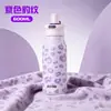 Copo de Água de Estampa de Leopardo de Alto Valor para Meninas, Copo Térmico Portátil para Sair, Aço Inoxidável, Tampa de Dupla Bebida com Canudo, Copo Garrafa de Leite