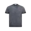 Camiseta de Manga Corta con Degradado Retro Lavada al Agua para Hombre Verano Nuevo Estilo Academia Versión Coreana Simple Holgada Casual Versátil Top para Mujer