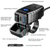Cargador de Teléfono Móvil para Motocicleta y Coche Modificado de 54W, Alta Corriente Qc+Pd, Pantalla Digital, Botón Electrónico, Carga Rápida