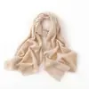 Cachemira Otoño/Invierno 2026 Nuevo Bufanda Larga para Mujer Color Sólido Hueco Protector de Cuello Bufanda Moda Chal de Punto Pullover