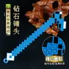 Armas Periféricas de Juego Espada de Diamante de 12 cm Azul Negro Arma Artesanal Arma de Metal Props Sin Filo