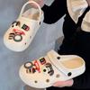 Zapatos de Agujeros Venta al por Mayor Ropa Exterior de Verano para Mujer 2024 Nuevo Antideslizante Fondo Grueso Zapatos de Playa Baotou Medias Pantuflas Puesto de Hombre