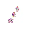 Parche de goma suave caricatura poni joyería DIY anillo para el pelo carcasa de teléfono móvil etiqueta licencia de conducir marcapáginas accesorios material