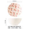 Vajilla de cerámica japonesa de 8 pulgadas pintada a mano en relieve bajo cubierta restaurante hilo tazón Sheng grande para el hogar tazón grande para sopa