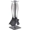 Suporte Rotativo para Espátulas de Bancada para Cozinha Doméstica, Prateleira com Ganchos para Pendurar Colheres, Espátulas, Conchas e Organizador de Utensílios de Cozinha