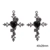 Pingente Ornamento de Metal Liga Estrela de Cinco Pontas Lua Pingente Artesanal DIY Acessórios de Ornamento Acessórios para Pulseira Colar