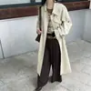 Treze Filas Mercadorias de Qualidade @ Outono/Inverno 2026 Design de Alta Qualidade Confortável Casaco Trench Coat com Cinto