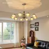 Lámpara de araña para sala de estar estilo francés, retro pastoral americano vintage 2026 diseño floral creativo, luz principal para dormitorio, comedor y pasillo