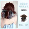 Moño de Peluca con Estilo de Moño Plumado, Nuevo Estilo Chino con un Ambiente Genial, Moño de Encaje, Moño de Capullo de Flor, Potenciador de Volumen del Cabello, Moño de Clip