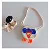 Lindo Bolso de Lona Cruzado para Niños de Dibujos Animados Niño Bolso de Lona Cruzado Casual Monedero Patatas Fritas Niña Salir Mochila para Bebé
