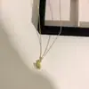 Colección de Collares de Oro: Collar de Moneda de los Cinco Emperadores con Hielo Picado de Pez Dorado, Exquisita Cadena para Clavícula Diaria para Otoño e Invierno