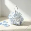 Borde de Encaje Malla Densa Suave para Baño Espuma Rápida con Cuerda para Colgar Conveniente para Escurrir y Almacenar Lavado del Hogar