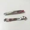 Pinza para el pelo automática ancha de Guangdong de dos puntas 8cm-10cm de ancho pinza de resorte doble lazo tocado diy accesorios para el cabello