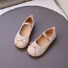 Bailarinas de Gamuza con Moño Poco Profundo para Mujer, Zapatos para Niños Pequeños, Medianos y Grandes, Talla 23-34