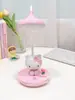 Luminária de mesa Pacha dog para estudo com proteção ocular, touch, recarregável por USB, luz noturna, pode ser invertida 360 graus, luminária de cabeceira para quarto