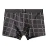 Huajielong Nova Cueca Boxer Masculina de Algodão Estampada Respirável para Meninos Shorts Modernos Dropshipping