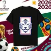 Camiseta Estampada con Logo de Equipo de la Copa del Mundo 2026 La Más Vendida en Amazon Casual de Manga Corta Talla Europea
