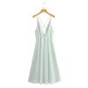 Atacado de Roupas Europeias e Americanas 2022 Nova Coleção Início da Primavera Decote em V Profundo Tomara que Caia Vestido de Renda com Alça para Mulheres A8Ns1018