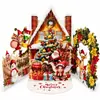 Cartão de Natal Pop-Up Cidade Noturna Boneco de Neve Floresta Nevasca Cartão de Natal Pop-Up Feito à Mão Presente de Inverno Envelopes de Presente de Natal