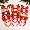 Diademas Navideñas Transfronterizas, Varios Estilos de Diademas con Astas de Reno, Decoraciones Navideñas, Accesorios para la Cabeza de Fiesta para Niños y Adultos, Venta al por Mayor