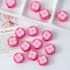 Flor de Acrílico Trébol de Cuatro Hojas Cuentas de Agujero Grande Material de Cuentas Sueltas Hechas a Mano para DIY Accesorios Colgante para Cadena de Teléfono Móvil