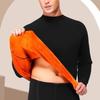 Roupa íntima térmica de veludo dourado transfronteiriça masculina e feminina com forro de fleece, espessada, roupas e calças de outono para meia-idade e idosos, plus size, à prova de frio, top para casal