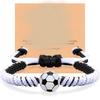 Estilo esportivo quente transfronteiriço basquete futebol beisebol nó de diamante tecelagem pulseira ajustável masculina e feminina joias atacado