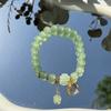 Pulsera Año Nuevo del Dragón 2024 para Mujer Pulsera Imitación Cinabrio Bollo de Dragón Nuevo Estilo Chino Joyería Estilo Chino Año del Dragón