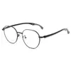 Bestfen Ultra-Ligero Patilla en L Gancho Antideslizante Marco Metálico Retro con Espejo de Control Armazón para Gafas de Niños Gafas para Miopía Mayoreo