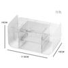 Portalápices caja de almacenamiento de escritorio tipo cajón transparente cosméticos escritorio papelería estante de almacenamiento caja organizadora de escritorio maquillaje