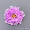 Cabeza de Flor de Peonía Hibisco, Flor de Peonía Durazno de Hada, Decoración para Caja de Regalo DIY, Flor Artificial, Accesorios de Fotografía, Flor de Seda
