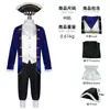 Disfraz de cosplay de pirata colonial, versión azul colonial, disfraz de escenario bidimensional para cosplay, Falai anime transfronterizo