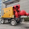 Camión Bomba Móvil de Control de Inundaciones Diésel de 1500 Metros Cúbicos Estación de Bombeo de Drenaje de Emergencia Super Grande Alto Caudal para Control de Inundaciones y Drenaje