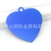 Etiqueta de Mascota de Aluminio Placa de Perro Llavero Láser Colgante de Corazón Placa de Nombre de Mascota Etiqueta de Identidad Accesorios Antiperdidos Colgante