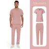 Ropa de Trabajo para Hospital, Doctor, Enfermera de Talla Europea para Hombre Ropa Lavable a Mano Ropa de Enfermera Ropa de Trabajo Uniforme de Enfermera para Salón de Belleza