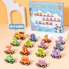 Tren Magnético de Madera de Colores para Niños, Tren Magnético de Números, Bloques de Construcción Cognitivos de Color y Número para Bebés, Juguete de Ensamblaje