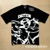 25 Venta al por mayor transfronteriza Tendencia de Belleza Emoción Mixta Serie de Diamantes Calientes Camisetas Sueltas de Manga Corta High Street Hip-Hop para Hombres y Mujeres en