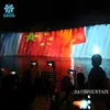 Instalación de ingeniería transfronteriza de equipo de cortina de agua unidimensional colorido paisajismo música fuente de cine grande al aire libre
