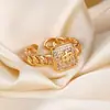 Anillo de Lujo Ligero de Moda Coreana Tendencia en Tiktok con Microincrustaciones de Diamante y Madreperla para Mujer con Acabado de Alta Gama Que No Se Desvanece