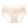 Ropa interior de seda de hielo para mujer, fina, sin marcas, de algodón puro, antibacteriana, con encaje en la entrepierna, refrescante.