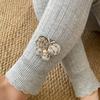 Otoño Nuevo Encaje Mariposa Pantalones hasta el Tobillo para Niños Leggings para Niñas Niños Pequeños y Medianos Bebé Lindo Ropa Exterior Pantimedias
