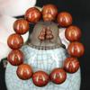 Pulseira de sândalo vermelho contas 2.0 rosário 108 pulseira fornecimento de barraca presente sândalo vermelho folha pequena fornecimento de fábrica