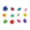 Flores Secas para Nail Art, 24 Peças, 12 Cores, Caixa Longa de Flores Secas, 12 Tipos Diferentes de Decorações de Flores Secas para Unhas