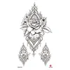 Adesivos de Tatuagem Florais Pequenos para Braço Inteiro e Costas, Geisha Borboleta Flor de Rosa Coloridos Criativos Peculiares Frescos Adesivos de Tatuagem