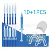 Kit de Clareamento Dental Atacado Transfronteiriço Pacote com 10 Kits de Essência Clareadora + Luz Azul LED