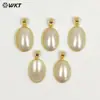 Wt-Jp490 Novo Estilo Joias Textura Lisa Pingente de Concha Mabe Acessórios Brincos Artesanais DIY Acessórios para Colar