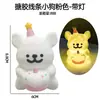 Día de San Valentín Line Puppy Luces Reparación Perro Pareja Confesión Cumpleaños Infantil Pastel Mesa de Postres Decoración Enchufe