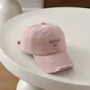 Gorra de béisbol nueva lavada para niños, gorra de sol casual versátil vintage, gorra de pico estilo coreano ins para niños y niñas